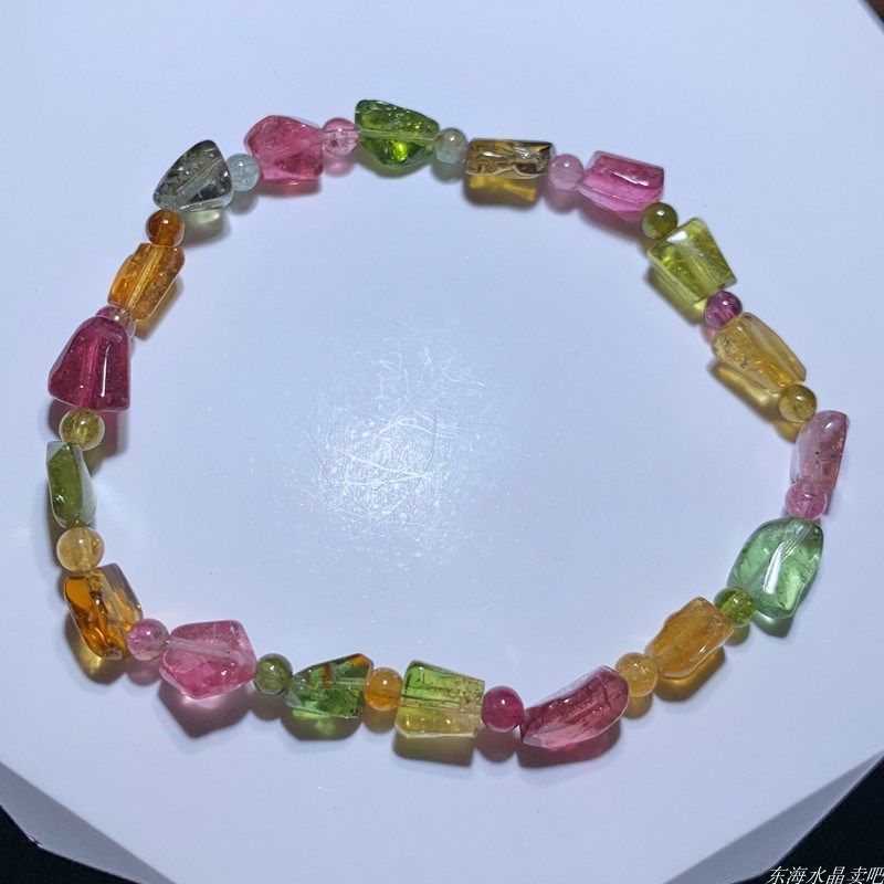 天然老矿西瓜碧玺糖果色随形手链单圈手串一物一图饰品礼物送女友,饰品/流行首饰/时尚饰品新,手链,淘宝优惠券,粉丝福利购,淘宝优惠卷
