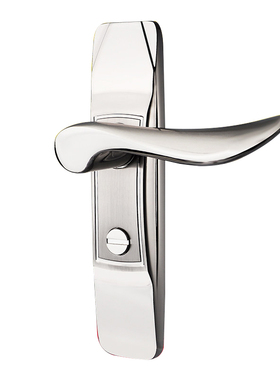 新款知单卧用家室房门k锁邦舌厕所浴室卫生间L门锁实心把手130孔