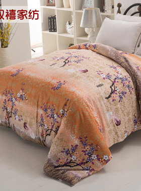 秋冬被套单件红色加厚磨毛双人220 240cm1米5儿童被罩1.8m床热卖