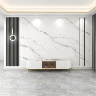 电视背景墙壁布客厅壁画现代简约壁纸2025新款墙纸高级感格栅墙布