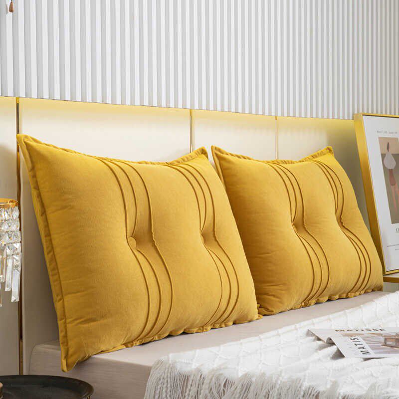 床头靠垫软包沙发靠背床上大靠枕榻榻米无床头床靠抱枕组合可拆洗