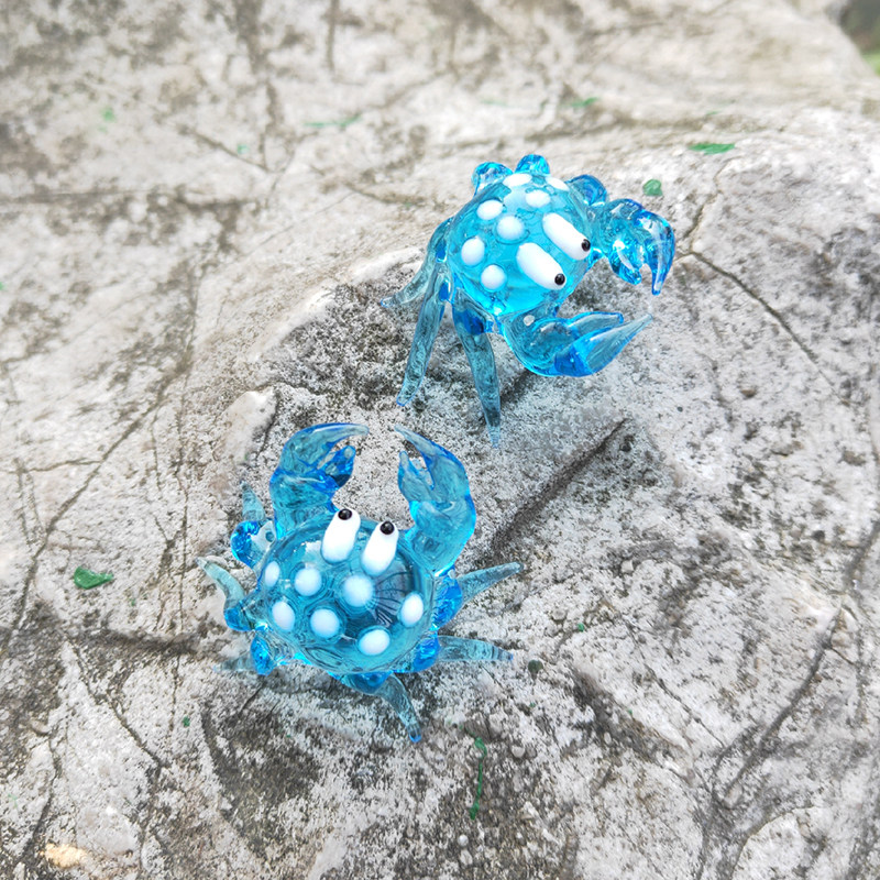 手作工艺品手工玻璃动物摆件家居装饰品螃蟹乌龟章鱼鲸鱼装饰造景,家居饰品,装饰摆件,淘宝优惠券,粉丝福利购,淘宝优惠卷