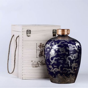 瓷瓶酒瓶酒罐酒坛家用空瓶陶瓷复古窖藏景德镇龙瓶烧酒瓶1/3/5斤