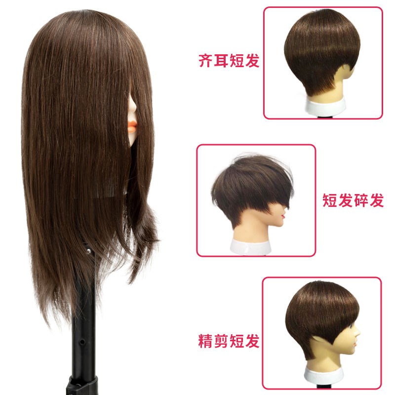 头模美发全真发理发店学徒练习剪发公仔头模型造型专用假人模特头