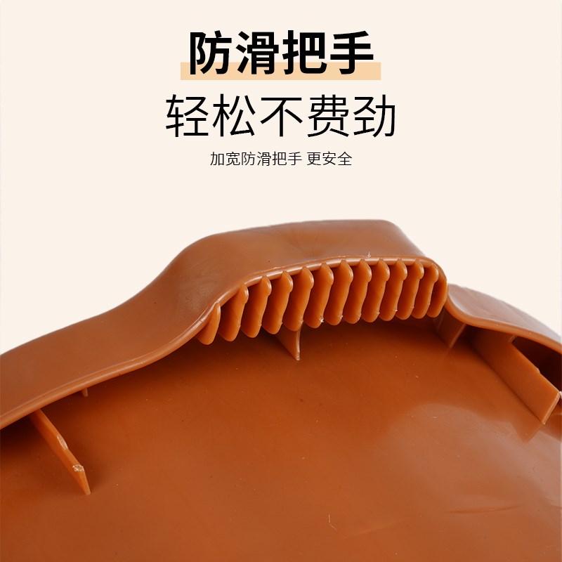 耐摔牛筋泡脚盆足疗店按摩足浴桶家用特厚洗脚盆足底按摩非木桶盆