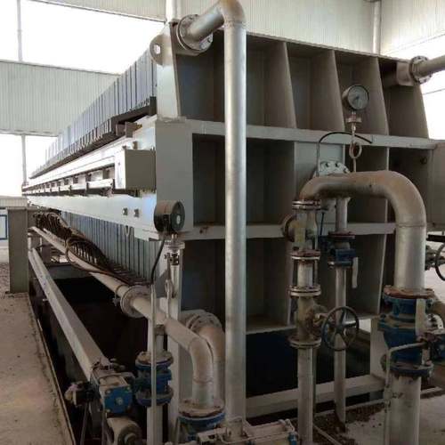 二手京津1000平方压滤机板框隔膜暗流明流压滤机高压压滤机