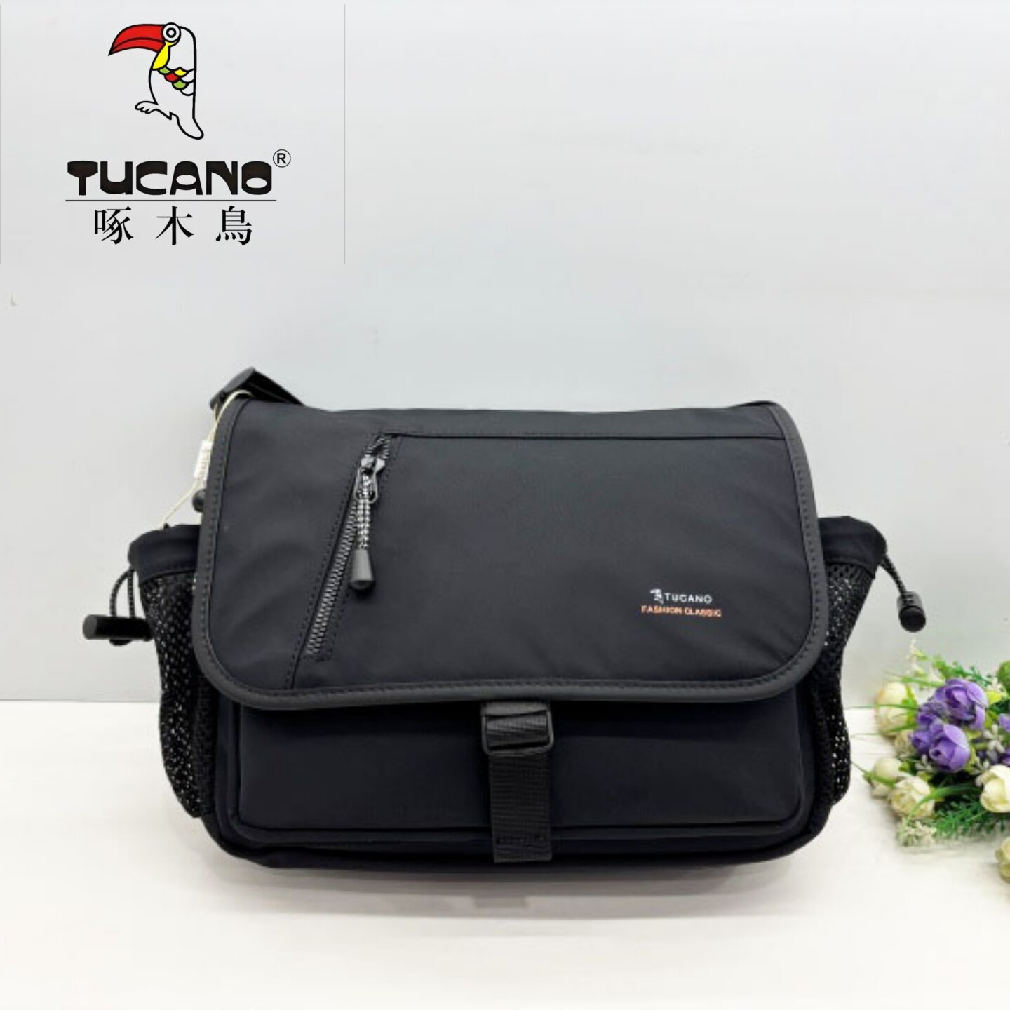 TUCANO/啄木鸟商场同款男包2026新款时尚休闲轻便布斜挎包TBF1452