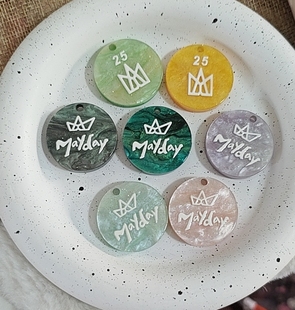 DIY醋酸圆饼五月天团标系列 Lunas 12.22新色到货