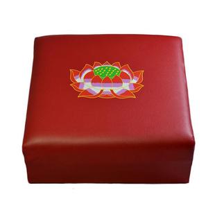 跪拜磕头垫家用绣莲花坐垫拜垫磕大头跪垫蒲团打坐垫佛具用品