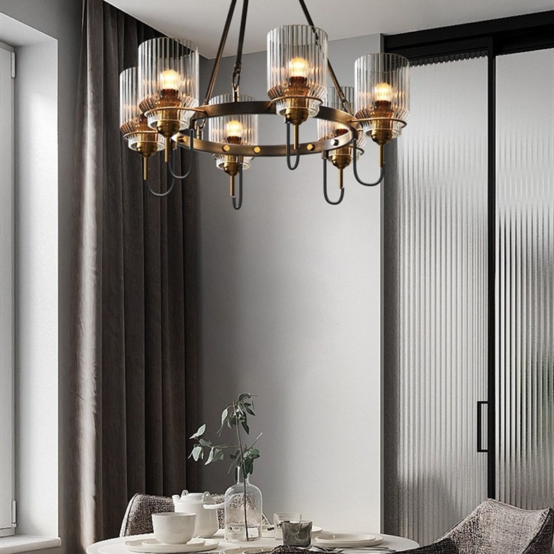 美式工业风复古客厅吊灯创意个性艺术简约餐厅灯酒店会所铁艺灯具