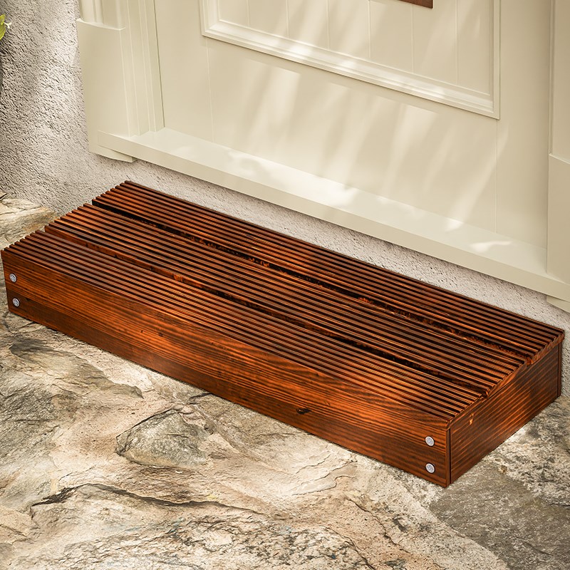 户外楼梯门口台阶脚踏板一层飘窗木踏步踩脚凳办公室桌下防二郎腿