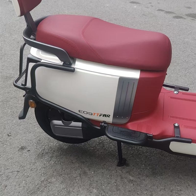 雅迪E09碳钢加厚全车保险e09防摔保护杠专用后货架改装配件后衣架