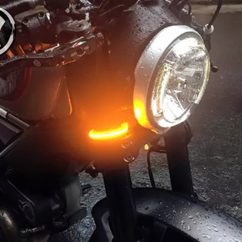 LED条形环形转向灯超亮摩托车改装LED转向灯灯条灯带通用鑫源龙嘉