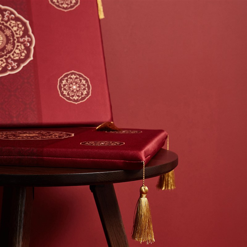 新中式结婚跪垫一对婚礼敬茶磕头垫婚庆新娘踩喜字垫拜天地坐福垫