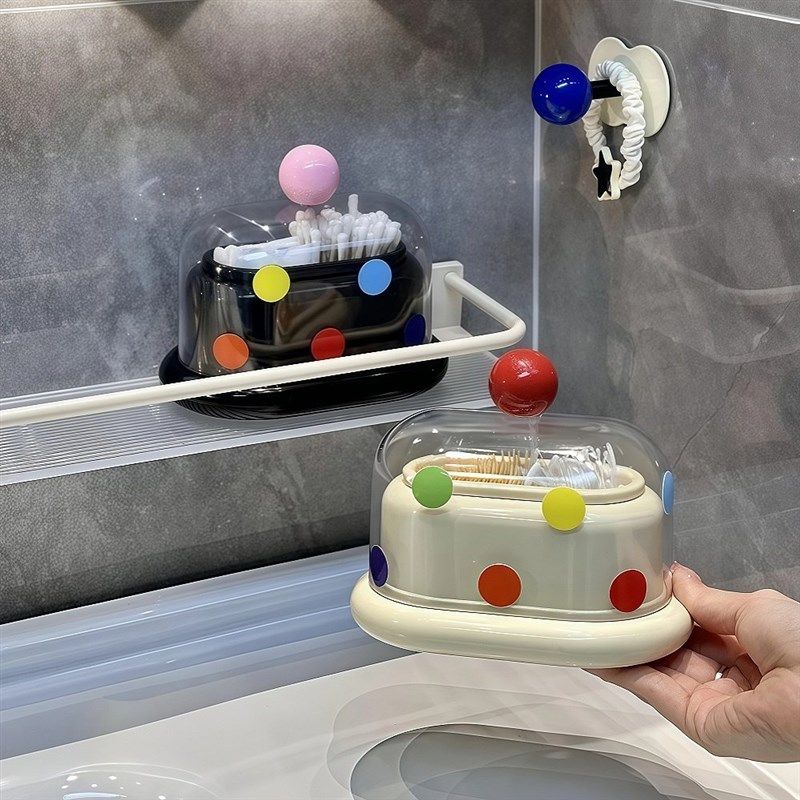 多巴胺牙签盒客厅餐桌家用可爱创意高颜值棉签筒牙签筒牙线收纳盒,收纳整理,牙签盒,淘宝优惠券,粉丝福利购,淘宝优惠卷