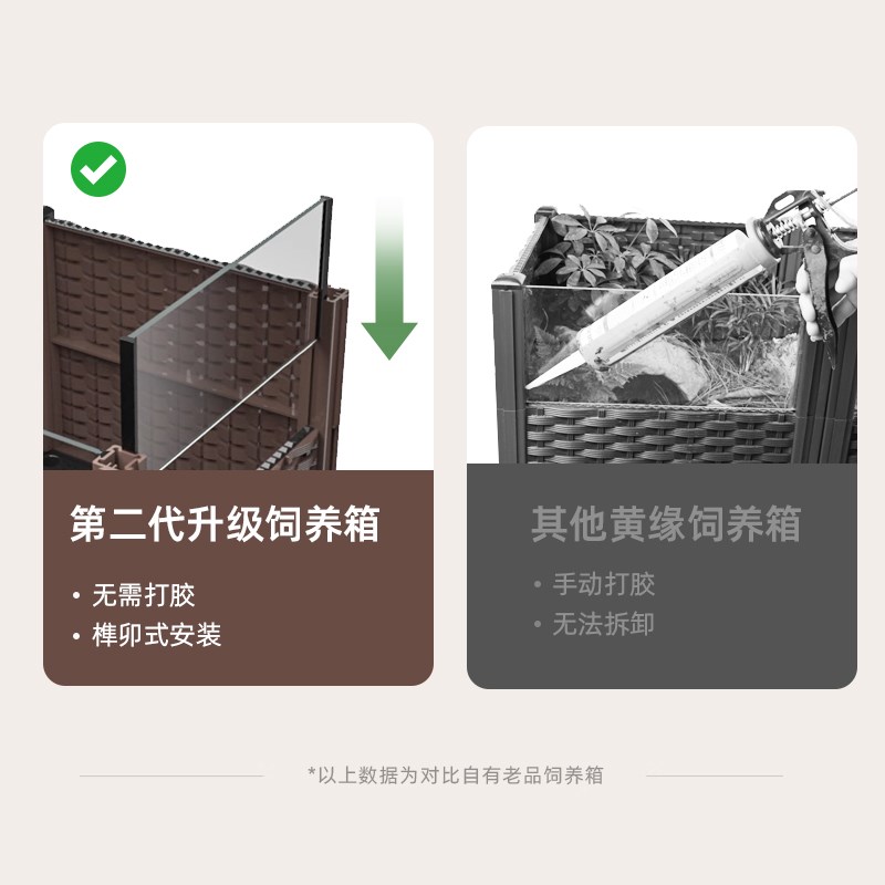 黄缘乌龟专用养殖箱安缘闭壳龟半水龟玻璃生态环境造景植物饲养缸