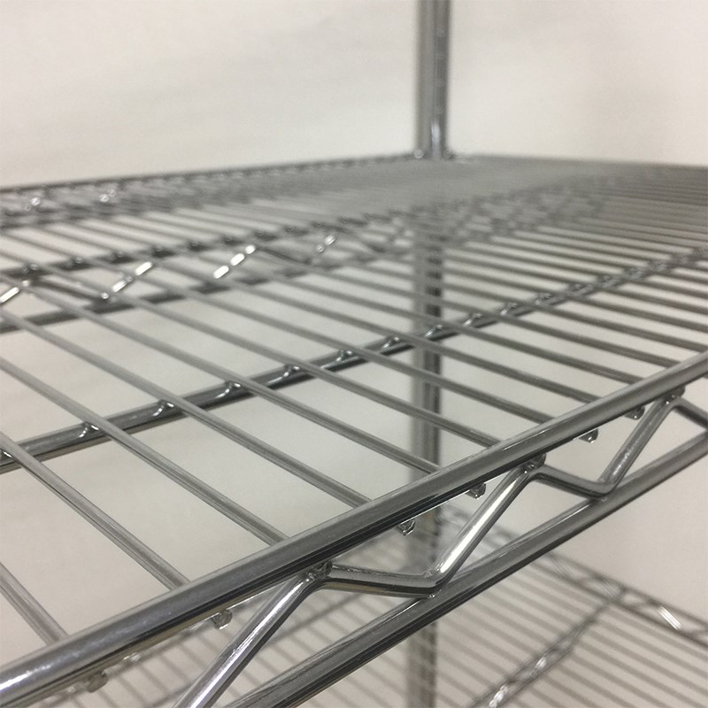 仓储线网不锈钢色货架可调节拆卸多层架子家用厨房重型碳钢置物架