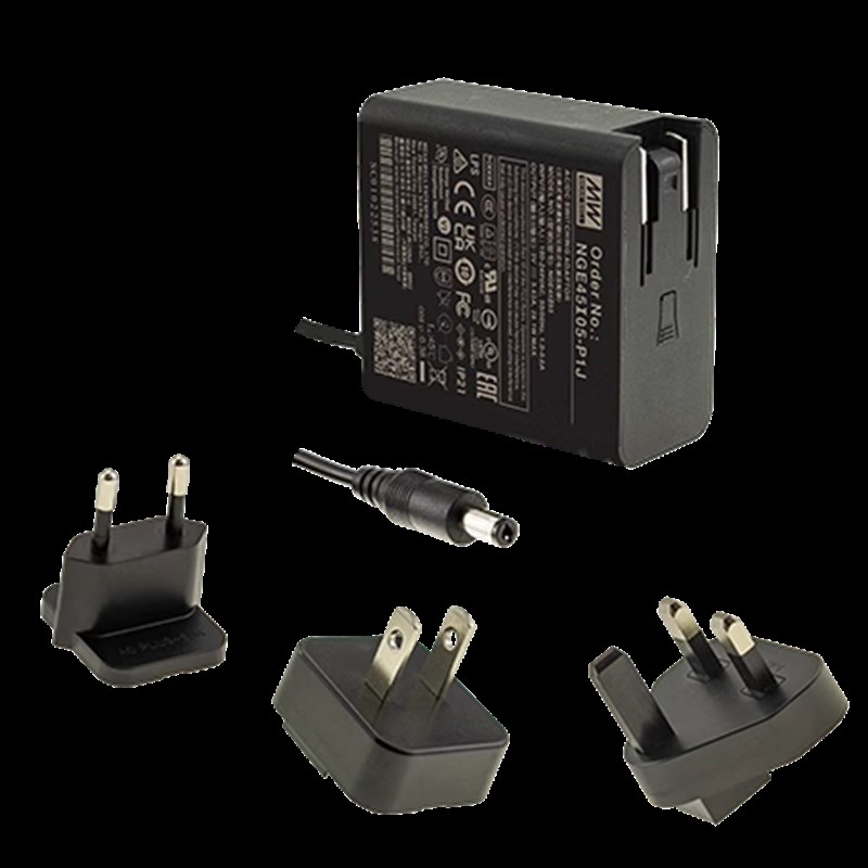 NGE45I/45U-P1J电源适配器45W 5/9/12/15/18/24/48V 壁挂可换插头