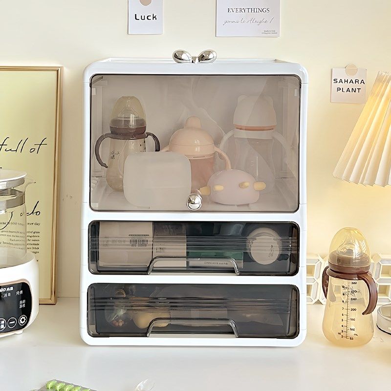 宝宝用品收纳柜婴儿喂养台奶瓶辅食工具奶粉餐具收纳盒桌面置物架,收纳整理,整理架/置物架/收纳架,淘宝优惠券,粉丝福利购,淘宝优惠卷