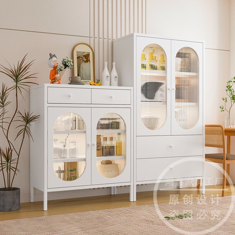 铁艺餐边柜靠墙一体储物柜客厅简约茶水柜厨房矮柜餐厅阳台收纳柜,住宅家具,餐边柜,淘宝优惠券,粉丝福利购,淘宝优惠卷