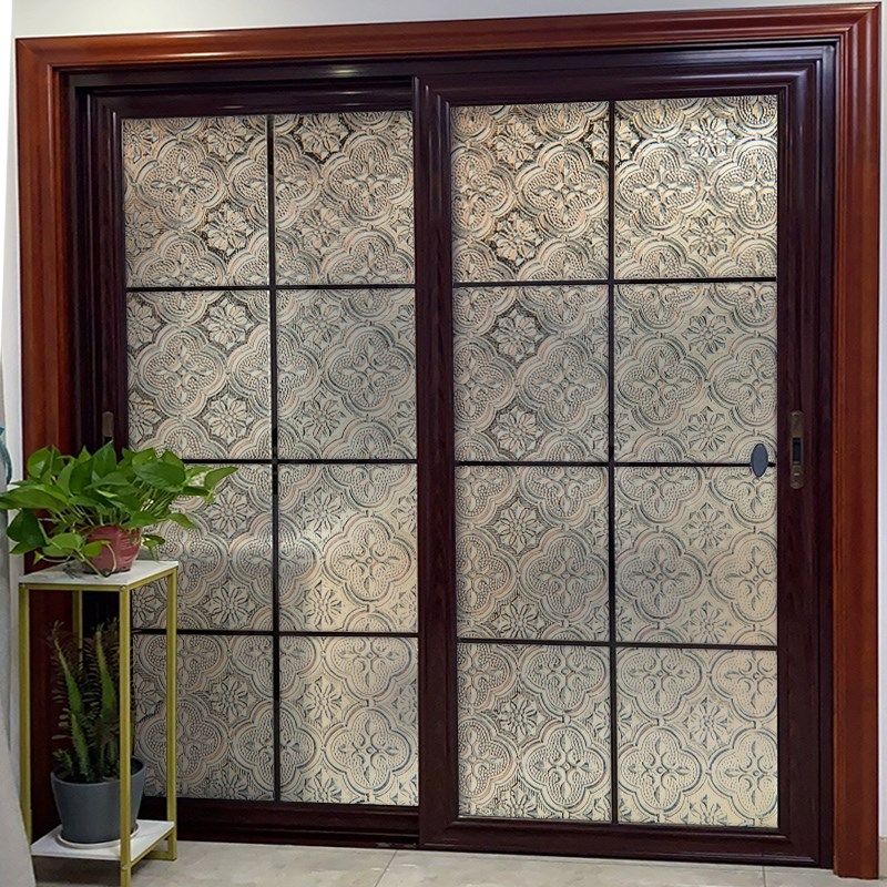 复古海棠花玻璃贴纸透光不透明卫生间窗户贴膜防窥防走光隔断装饰,家居饰品,玻璃膜/贴,淘宝优惠券,粉丝福利购,淘宝优惠卷