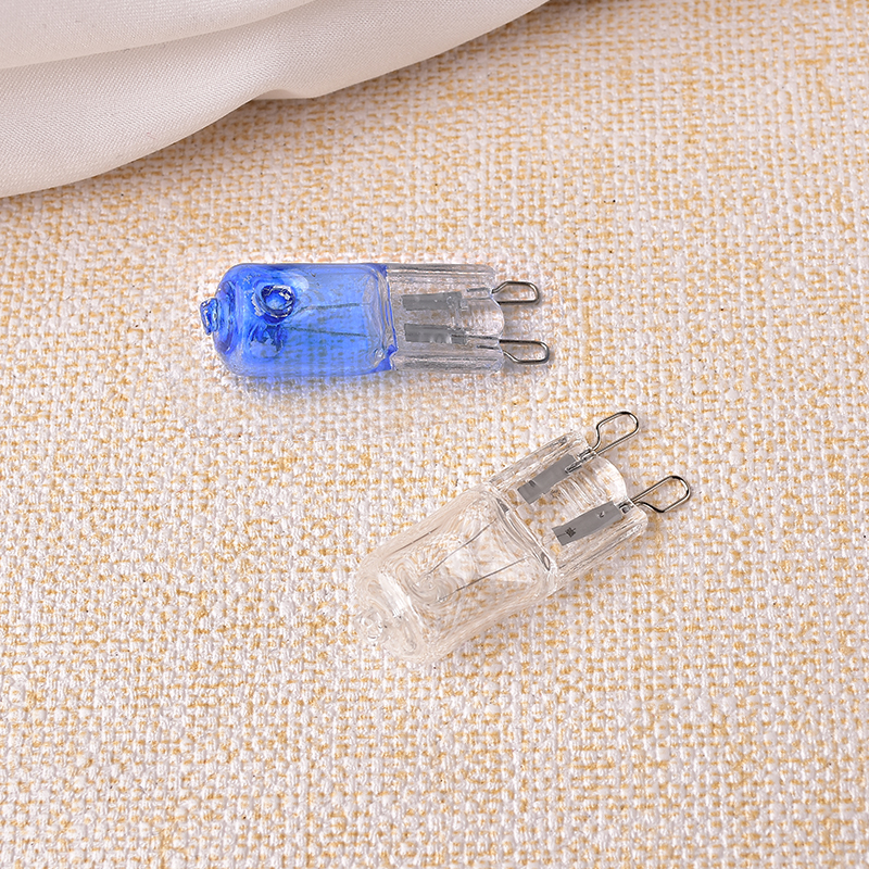 g9灯珠磨砂220v卤素灯珠插脚水晶灯20W40W台灯壁灯卤钨灯泡小插泡