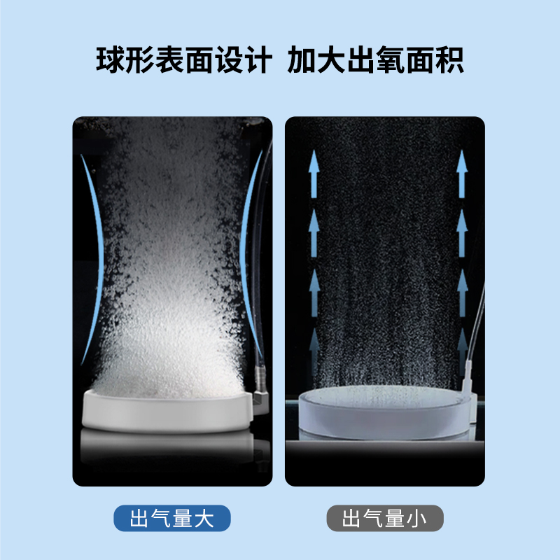 博特鱼缸气泡石纳米气盘气泡条增氧泵氧气头充氧泵配件爆氧细化器