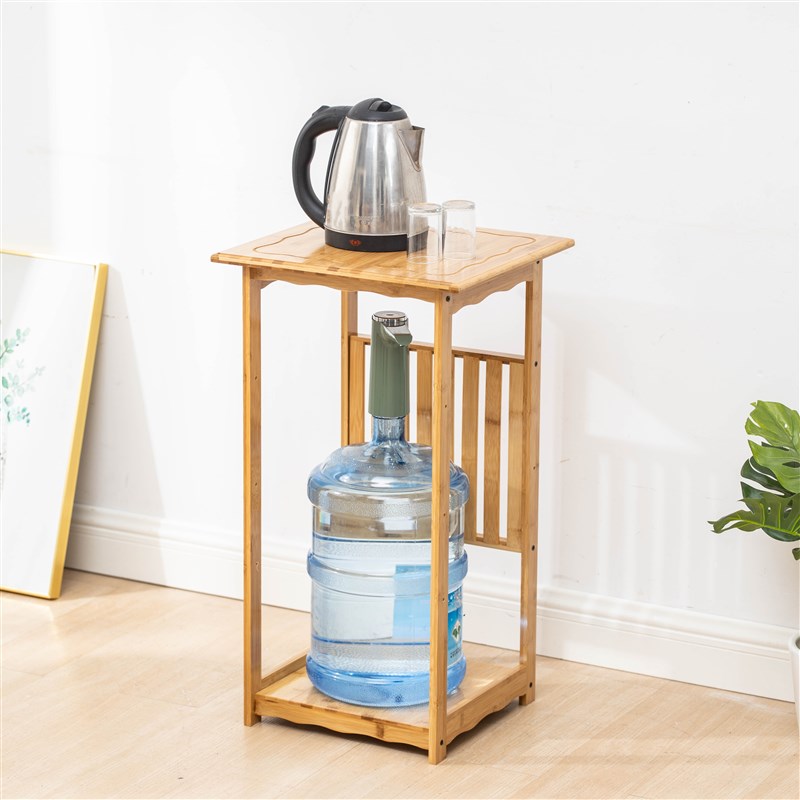 新品楠竹放水桶茶杯架子桶装水抽水器饮水机压水器置物架