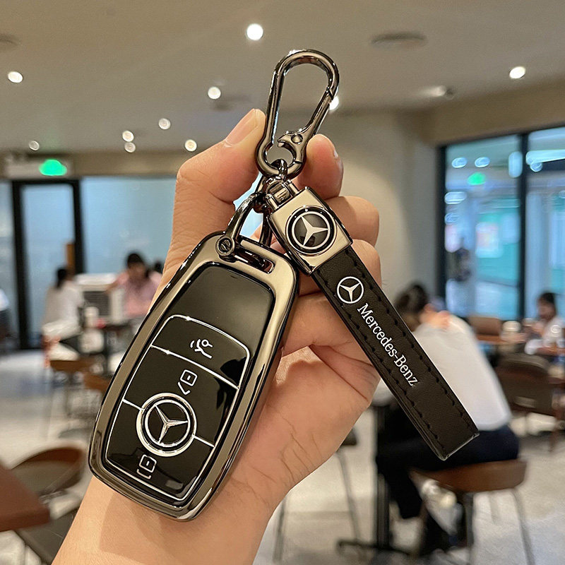 适用奔驰e级钥匙套e300l新C级c260l女壳a200l车glb/glc/gle350扣