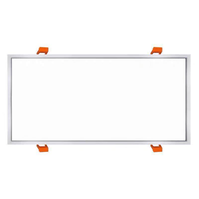 led弹簧式平板灯简约厨房卡扣嵌入吸顶灯石膏板白色中性光4000k