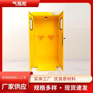 实验室用智能气瓶柜加厚单双瓶智能探测气体储存柜钢制气瓶柜