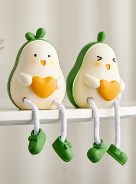 创意卡通吊脚娃娃摆件可爱客厅玄关酒柜电视柜装饰品书柜书架摆设