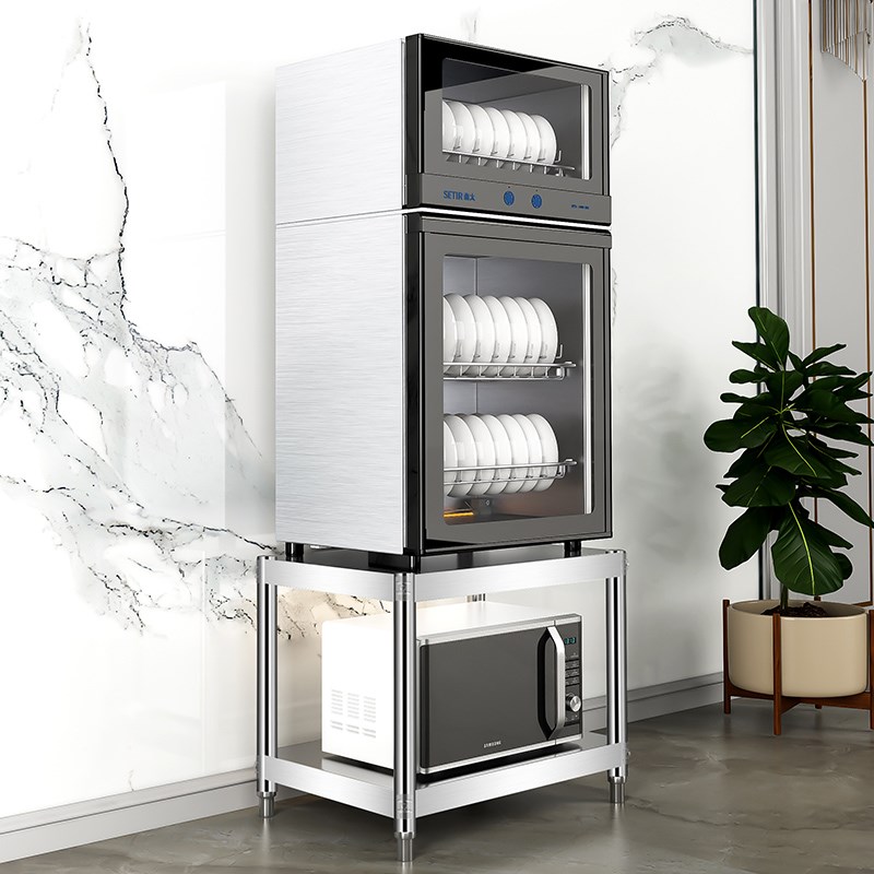 30/35cm40x45高50两二层厨房不锈钢置物架微波炉汤桶消毒柜垫高架