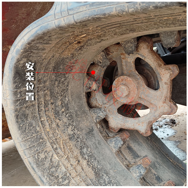 沃得锐龙收割机配件尊享版加宽加厚驱动轮8齿18花键9齿提速牵引轮