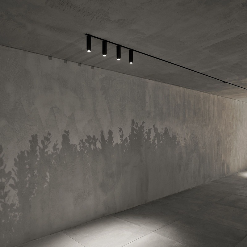 磁吸轨道灯槽嵌入式无边框明装线条灯客厅暗藏无主灯照明LED射灯