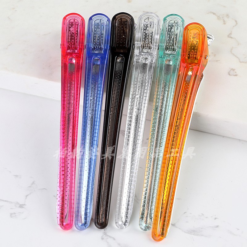 专业美发鸭嘴夹发廊分区水晶无痕夹剪发夹子发型师理发专用美发夹