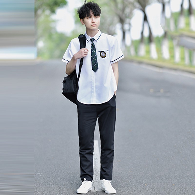 情侣装初高中生合唱演出服毕业礼服学院风学生班服JK制服衬衫套装