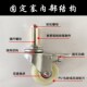 圆管轮万向轮货架操作台户双轴承尼龙耐磨脚轮推车轮子刹车大承重