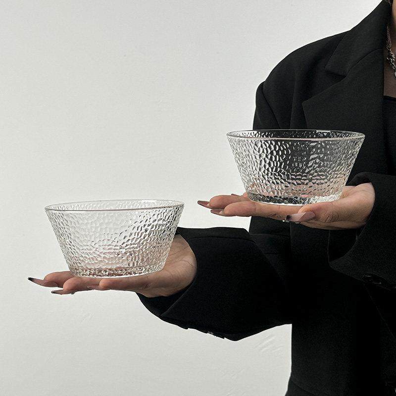 轻奢风透明玻璃碗家用大号沙拉碗水果碗高颜值水果盘大碗果盆餐具,餐饮具,玻璃杯,淘宝优惠券,粉丝福利购,淘宝优惠卷