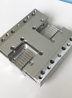 直线滑台模组铝挤型材料滑块45#钢CNC机加工AL6061不锈钢SUS304包