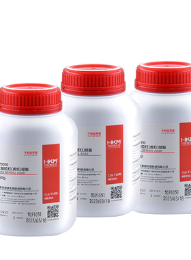 孟加拉红琼脂(虎红琼脂)培养基霉菌检测 250g 可开票021010环凯