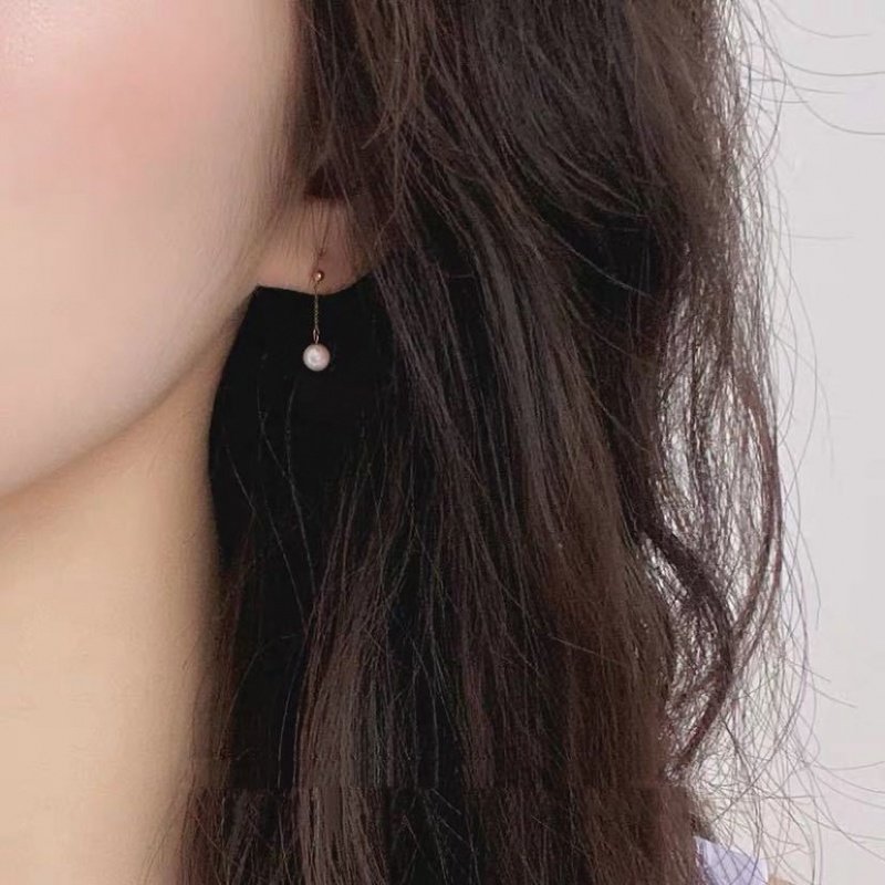 2021新款潮时尚简约迷你小珍珠耳环女长款百搭气质圆脸显瘦耳钉坠,节庆用品/礼品,文化创意手环,淘宝优惠券,粉丝福利购,淘宝优惠卷