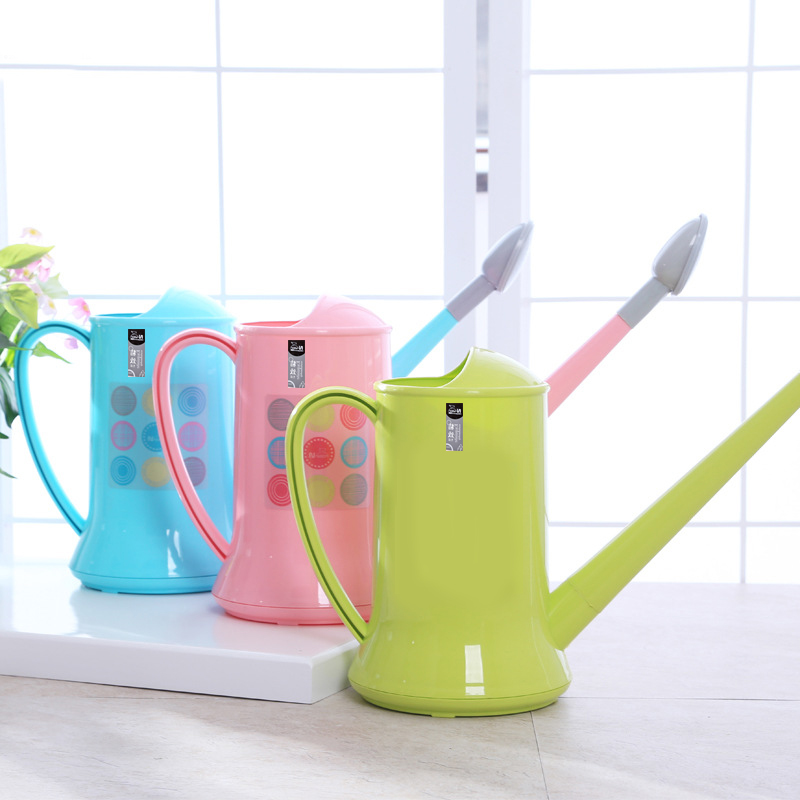 中古大号洒水壶容量加长嘴加厚浇花园艺工具绿植盆栽喷壶淋水壶2L