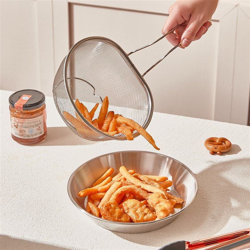 不锈钢漏勺细网沥水漏油网筛家用厨房油炸锅过滤网篮网红沥油捞勺,厨房/烹饪用具,漏勺/滤网勺,淘宝优惠券,粉丝福利购,淘宝优惠卷