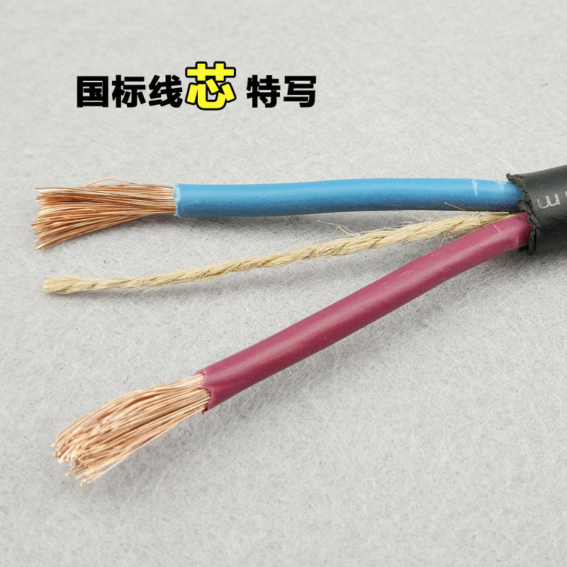 国标二芯1.5/2.5/4/6平方电线电缆线防冻防水护套线电源线橡套线