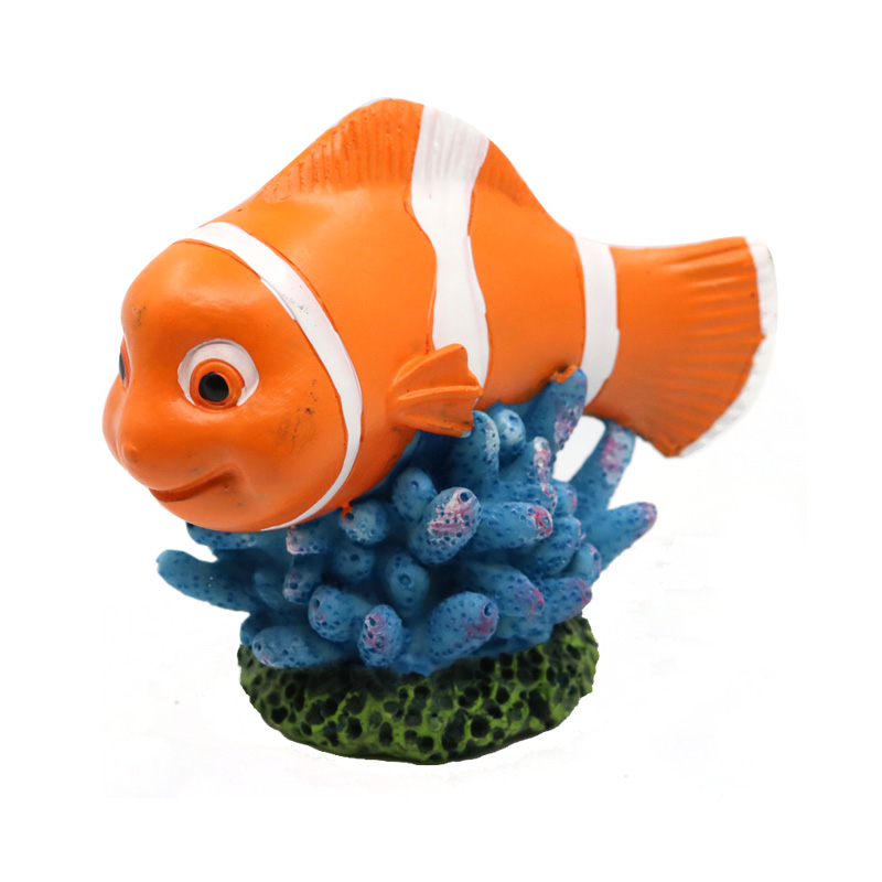 鱼缸珊瑚装饰小丑鱼尼莫海底总动员海缸造景假山布景摆件小乌龟