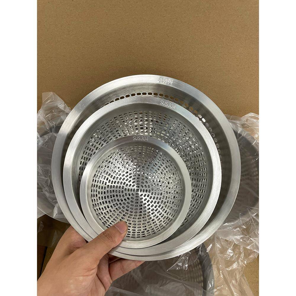304不锈钢过滤网筛油炸漏网漏勺家用厨房沥水盘菜盆过滤网罩滤网