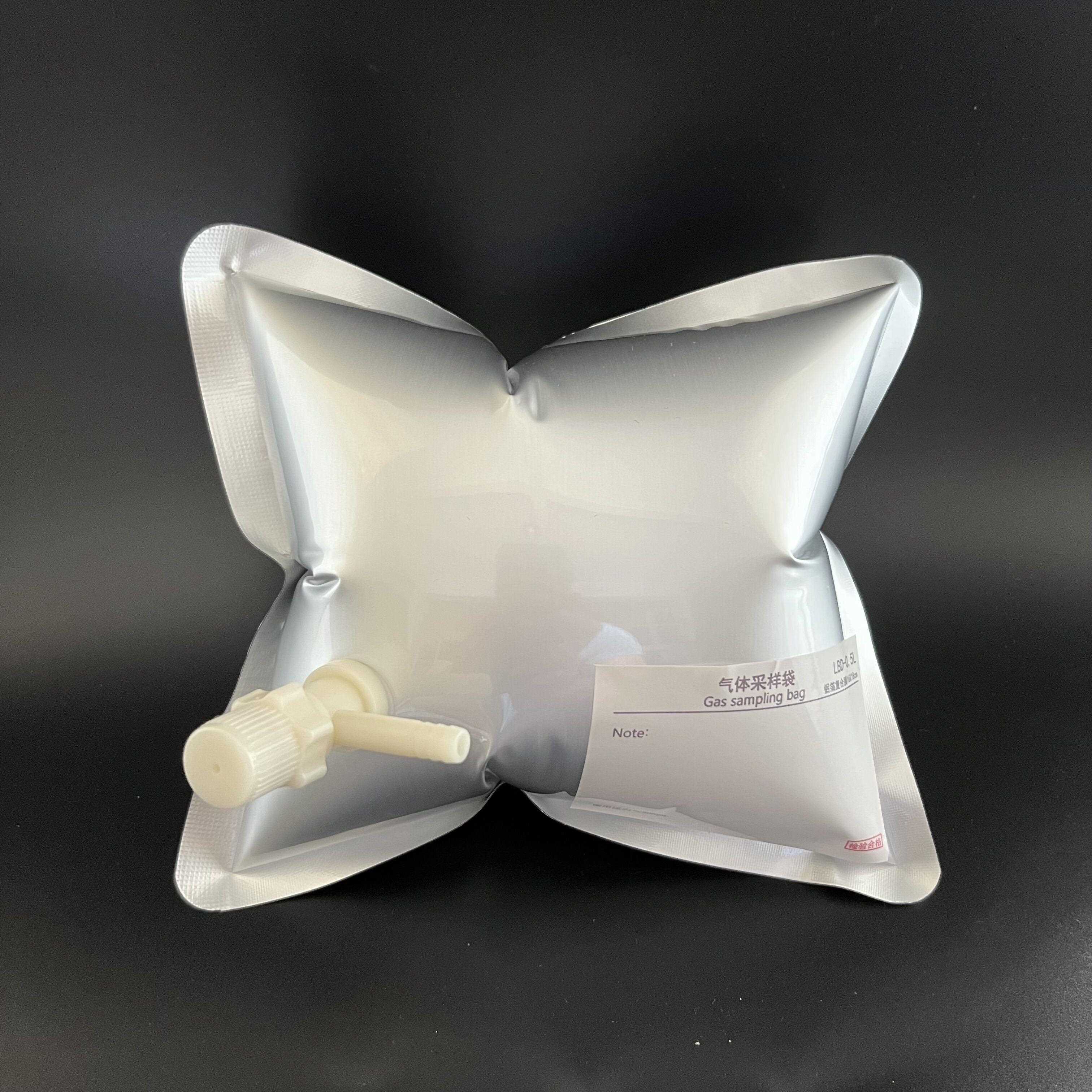 铝箔气体采样袋铝塑复合膜采气袋取样袋单双阀集气袋大气空气收集