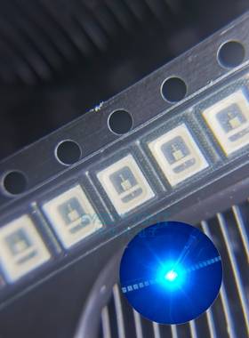 2835蓝色470-480nm高亮0.5W贴片led指示灯珠发光二极管150mA蓝光