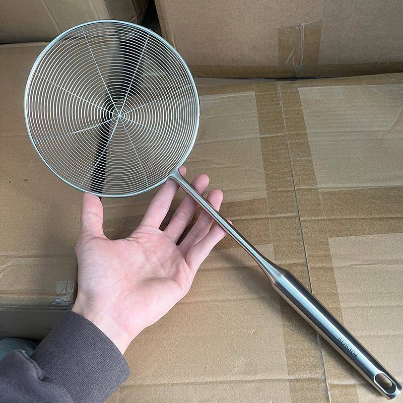 304不锈钢线 线漏火锅漏勺家用厨房过滤网大号笊篱拌面 面水饺油